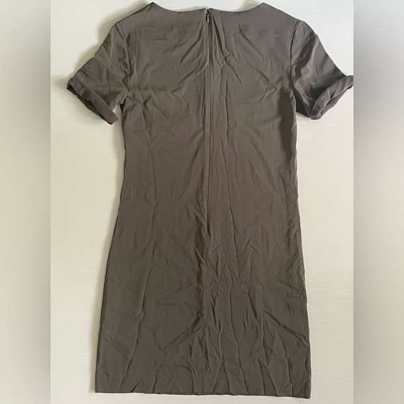 Theory Gray Silk Dress Size 2 - Picture 2 of 7